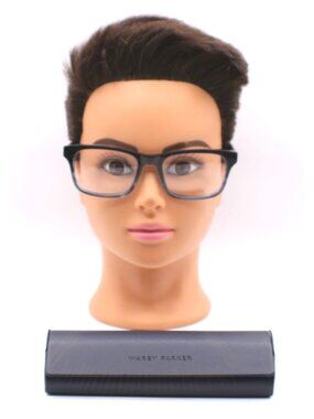 Warby Parker Cass Frames Blue Tortoise Gradient Square Eyeglasses With Hard Case